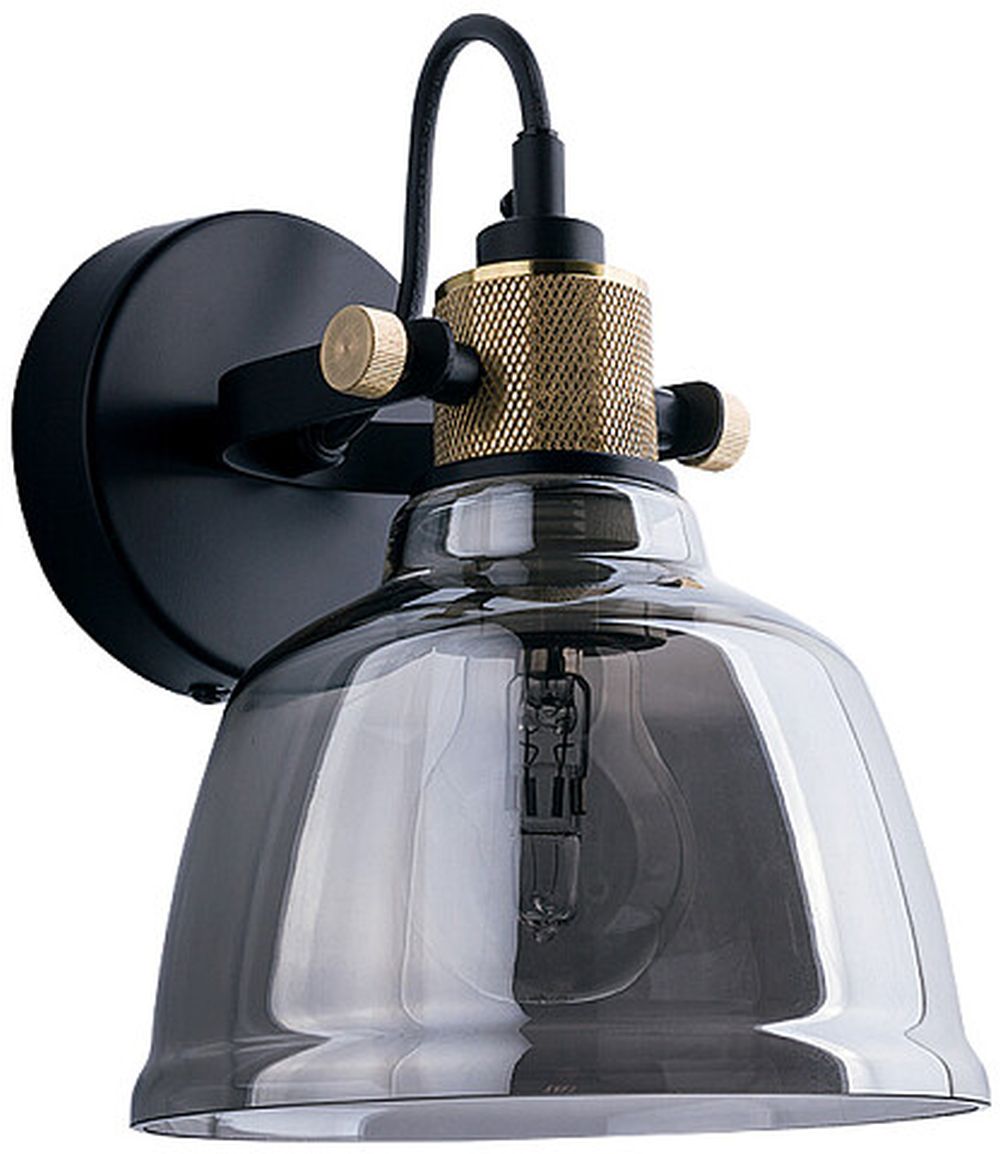 Nowodvorski Lighting Amalfi Smoked kinkiet 1x25W srebrny 9154