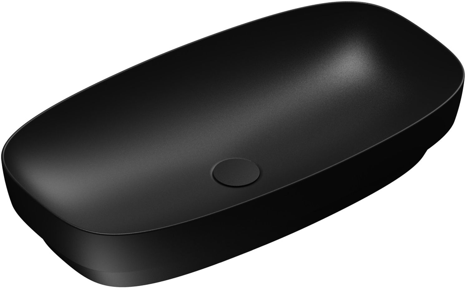 Catalano Alvea umywalka 75x40 cm owalna nablatowa czarna 0624750022