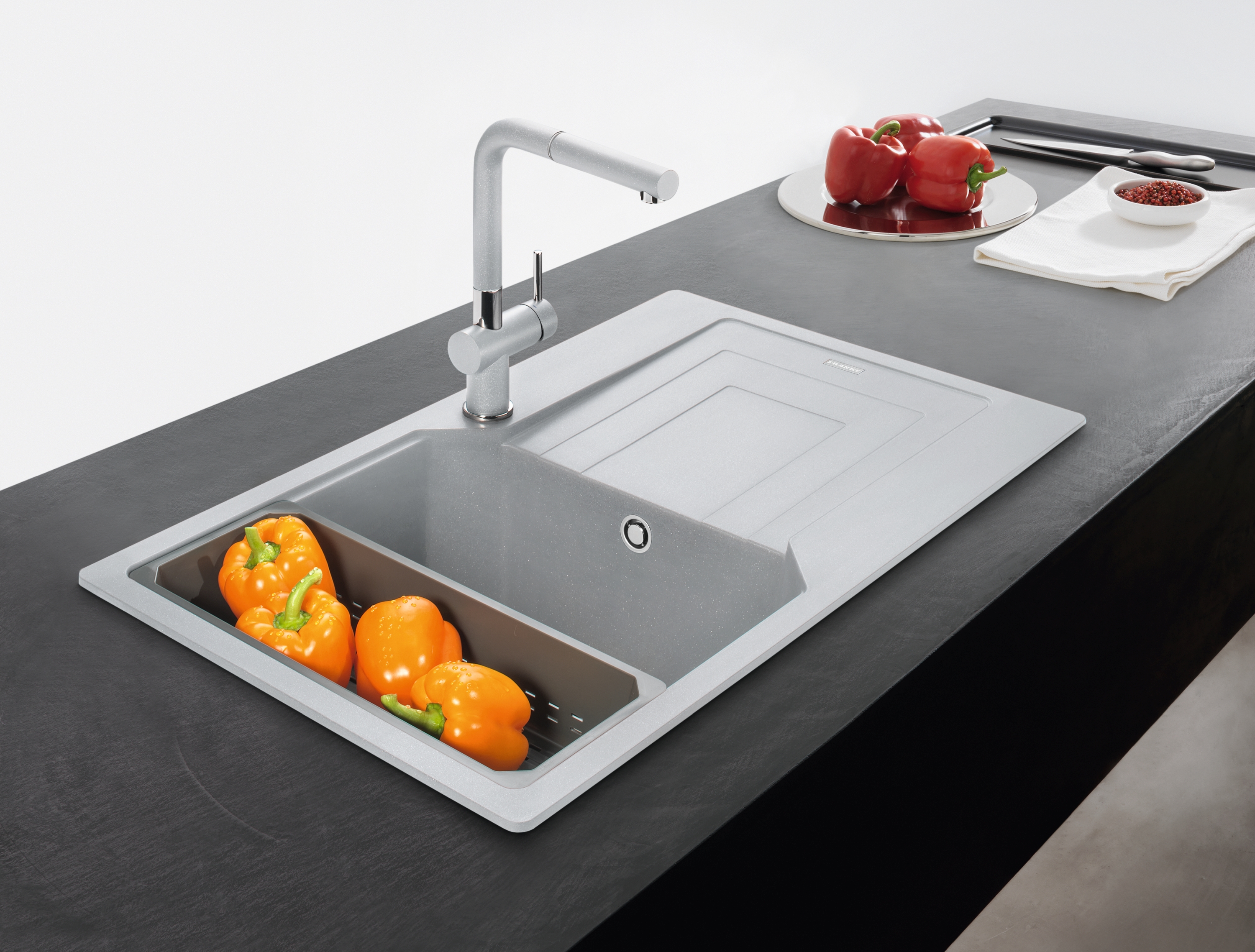 Franke Urban UBG 611-86 GSC zlewozmywak 86x50 cm Fragranite biały polarny 114.0687.286