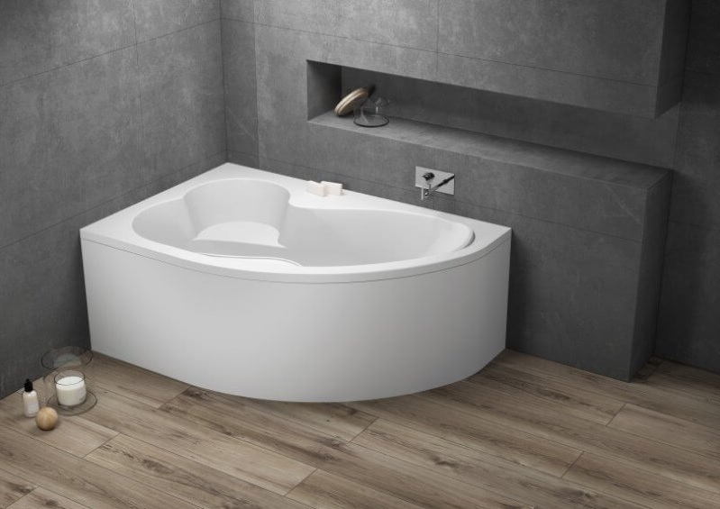 Polimat Mega wanna narożna 160x105 cm lewa biała 00230