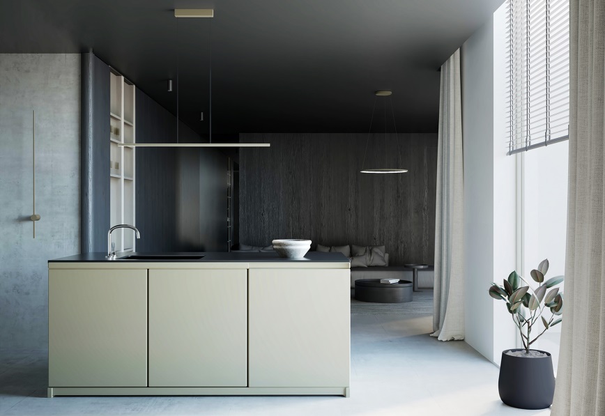 Nowodvorski Lighting Bar Led lampa wisząca 1x32 W Silk olive 11400