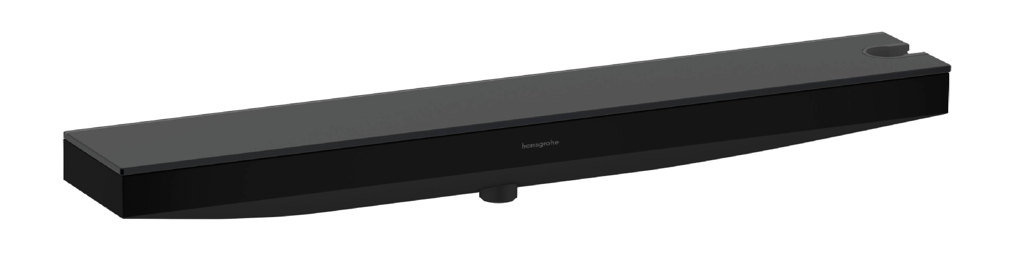 Hansgrohe Rainfinity Fixfit Porter 500 przyłącze węża prysznicowego z uchwytem i półką czarny mat 26858670