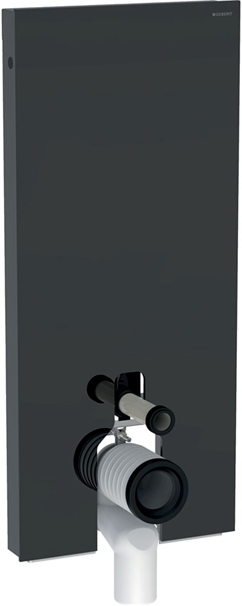 Geberit Monolith moduł sanitarny do miski WC stojącej szkło lava/aluminium czarny chrom 131.033.JK.5