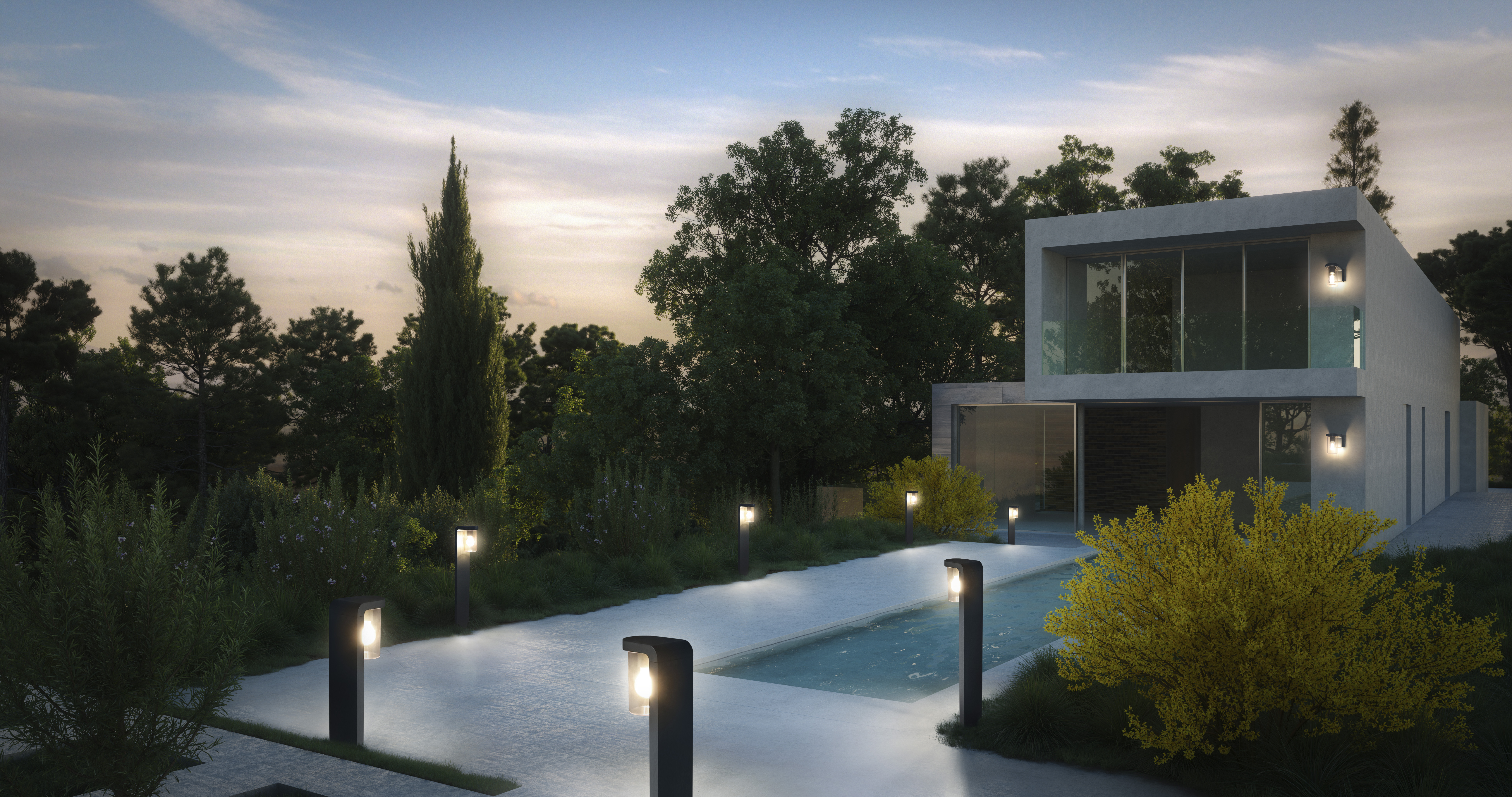 Ledvance Endura Classic Cascade kinkiet zewnętrzny 1x25W LED ciemny szary/przezroczysty - Wysyłka w 24h