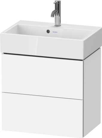 Duravit L-Cube szafka 58,4 cm podumywalkowa wisząca biały mat LC621901818