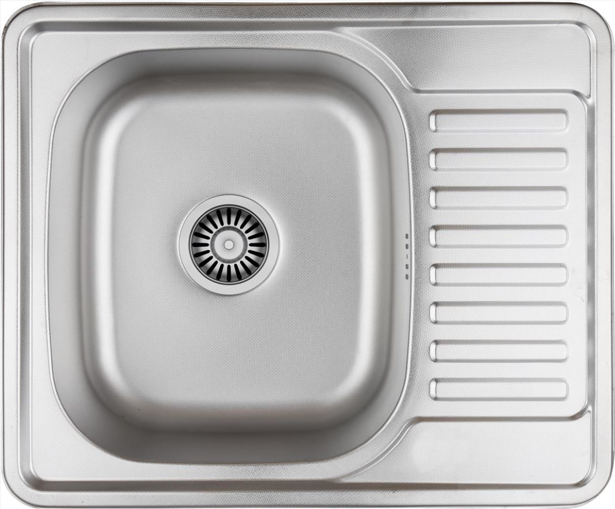 Quadron Kevin 116 SteelQ zlewozmywak stalowy 58x48 cm wpuszczany len HD116LEN5848 - Wysyłka w 24h