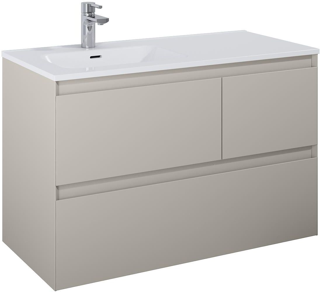 Elita Split szafka 100x45,8x63,5 cm podumywalkowa wisząca lewa fume matt RE011006157020