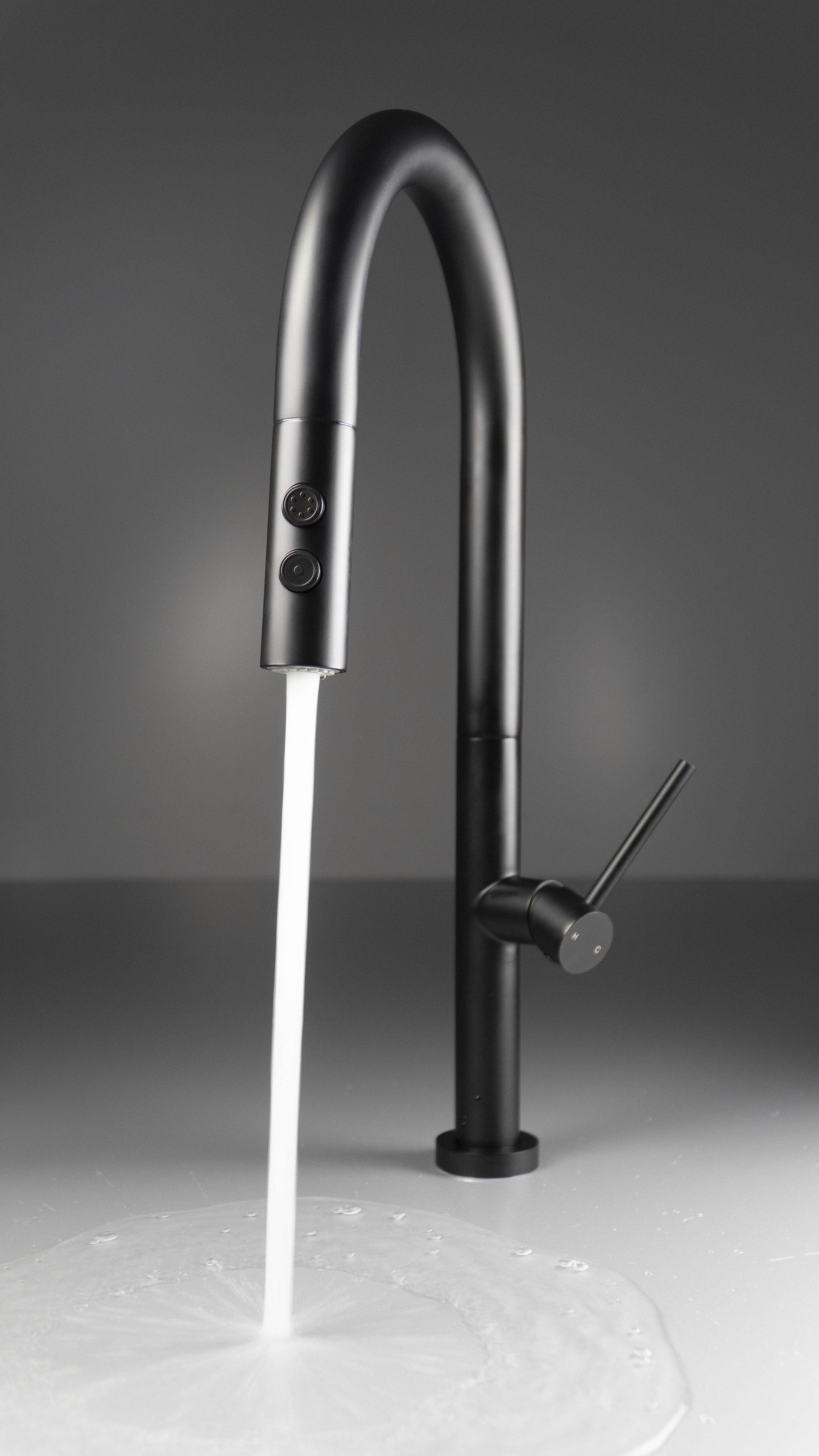 Deante Olfato bateria kuchenna stojąca czarna BQO_N72M - Wysyłka w 24h