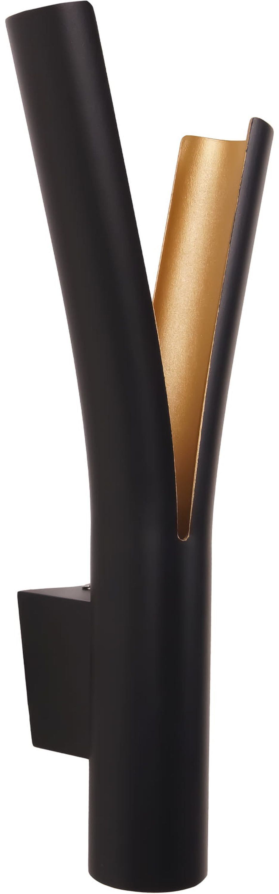 MaxLight Ramo kinkiet 2x5W LED czarny/złoty W0324