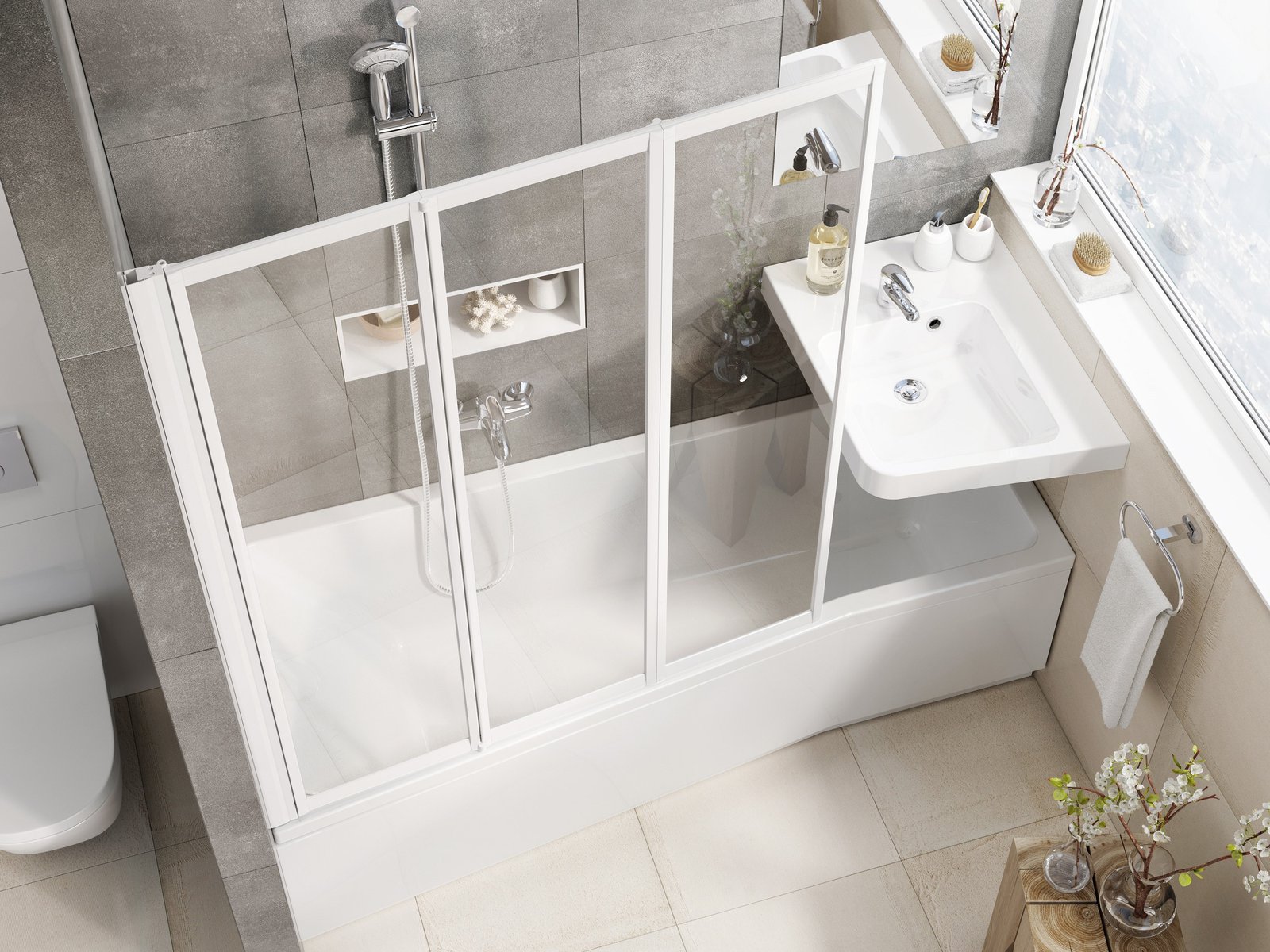 Ravak BeHappy II wanna narożna 170x75 cm prawa biała C951000000