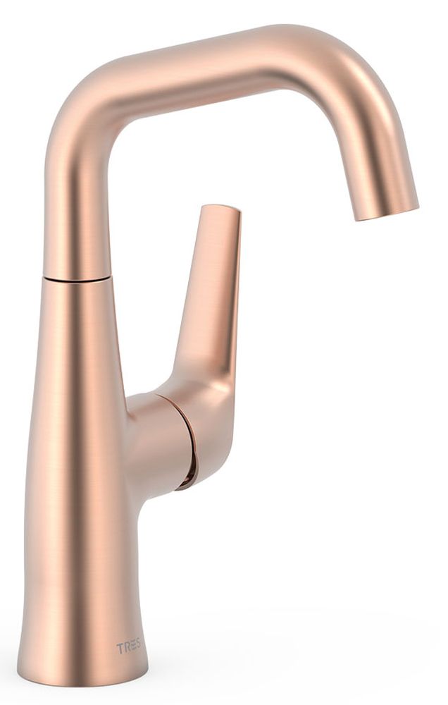 Tres Fuji bateria umywalkowa stojąca różowe złoto mat 28144701OPM - Wysyłka w 24h