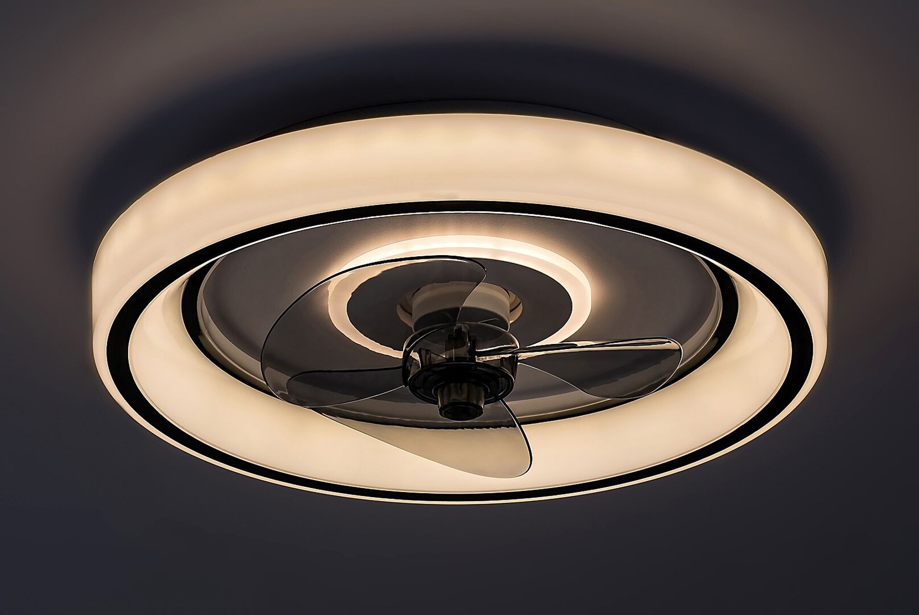 Rabalux Horacio lampa podsufitowa 1x67W LED z wentylatorem czarny/biały 71009 - Wysyłka w 24h