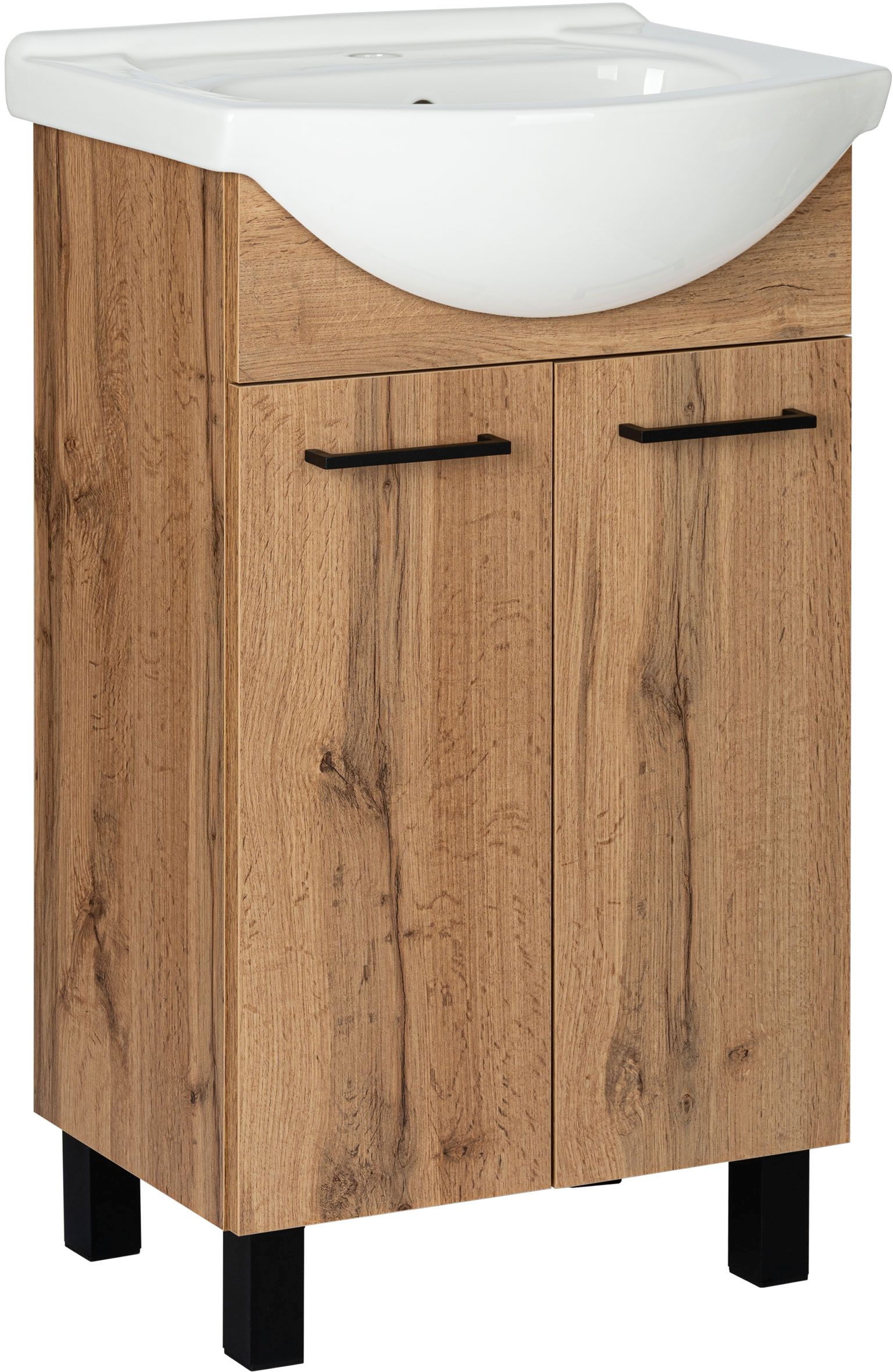 Astor Lupo Wotan umywalka z szafką 51 cm dąb AM-LUD-502-0N