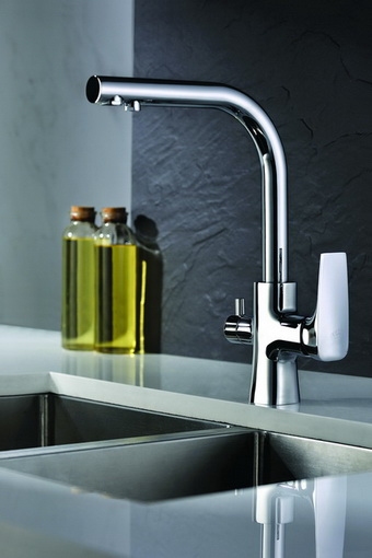 Blue Water Tivoli bateria kuchenna stojąca z podłączeniem wody filtrowanej chrom