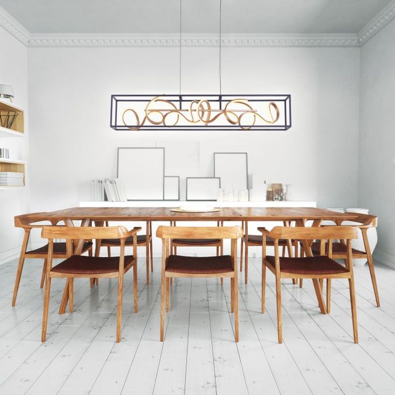 Paul Neuhaus Selina lampa wisząca 4x10,2W LED czarna/złota 2416-18