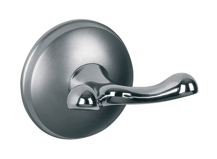 Bisk Dakota wieszak podwójny chrom/satyn 71475