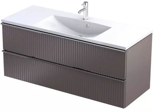 Oristo Etna szafka 119,6x45,5x50 cm podumywalkowa wisząca mokka OR52-SD2S-120-21R