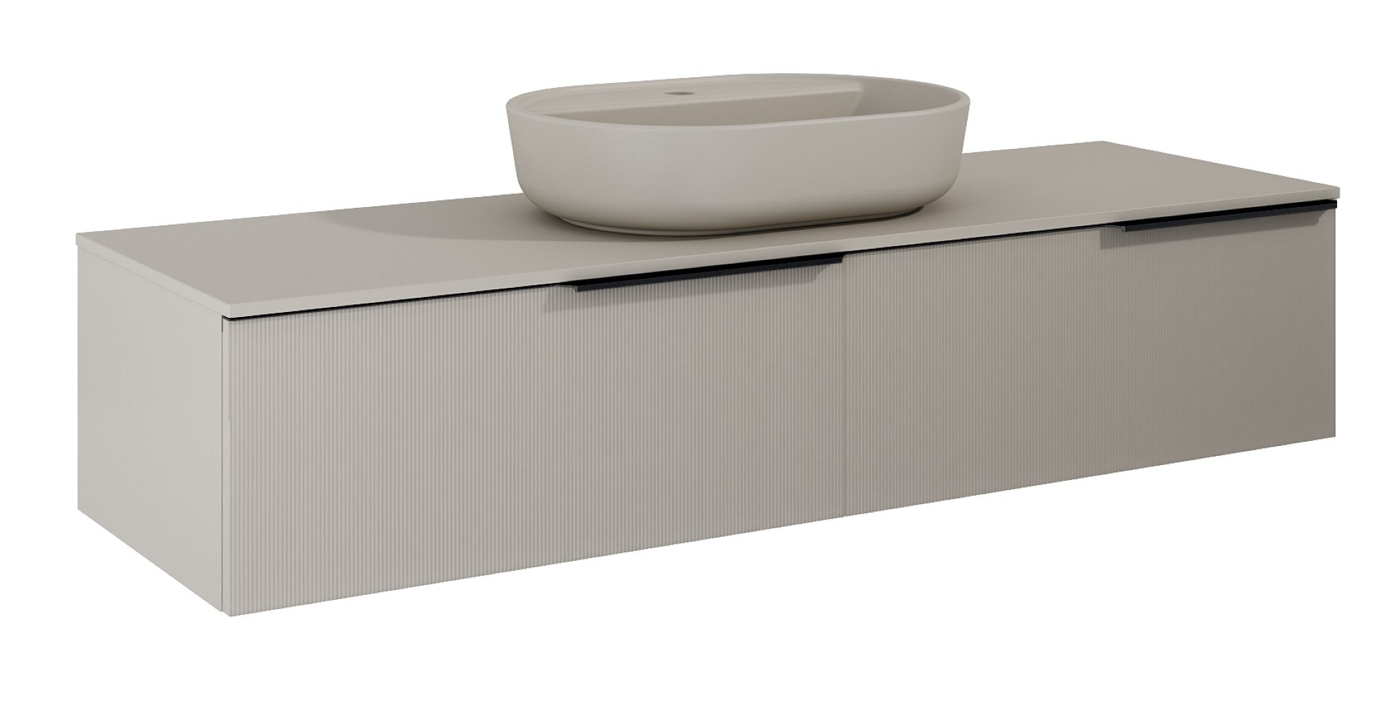 Elita Soho Slim szafka 160x45,3x31,8 cm podumywalkowa wisząca fume matt RE081604047020