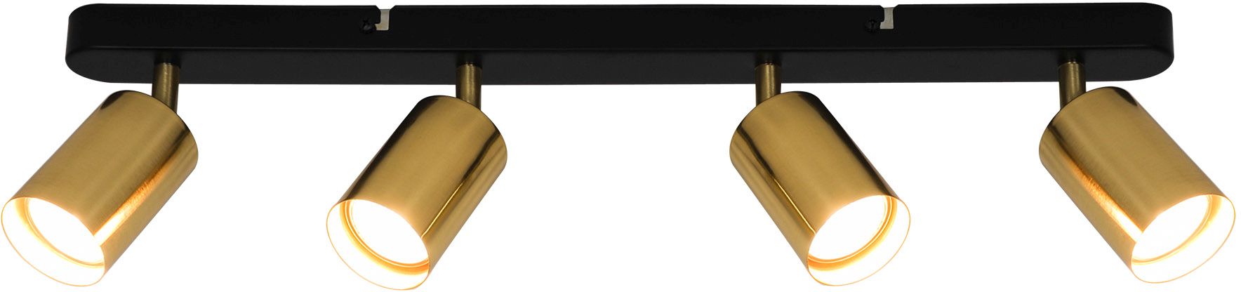Zuma Line Vila lampa podsufitowa 4x50W złoto szczotkowane/czarny GU13013C-4B