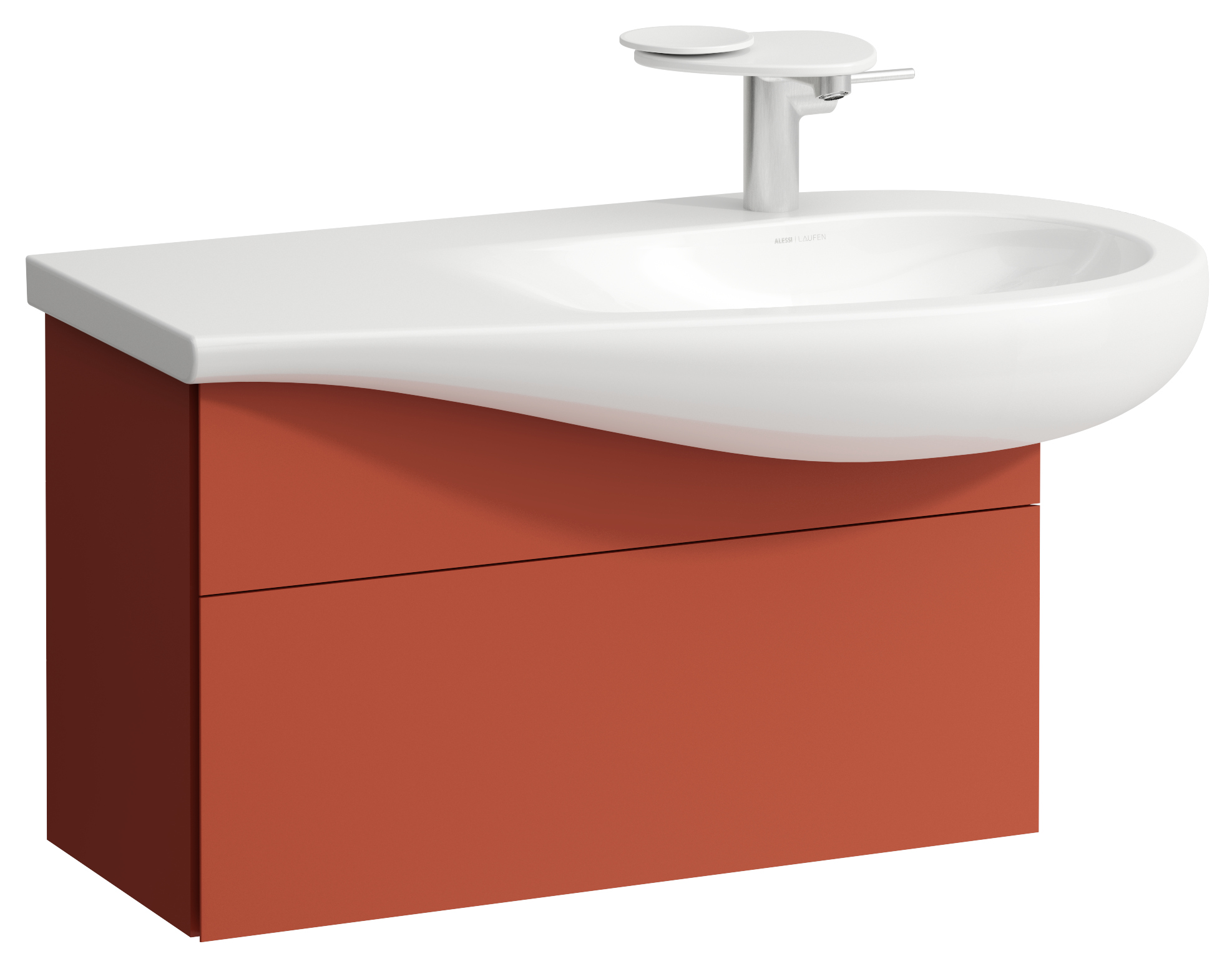 Laufen Il Bagno Alessi szafka 73 cm podumywalkowa wisząca prawa terakota H4304110972691