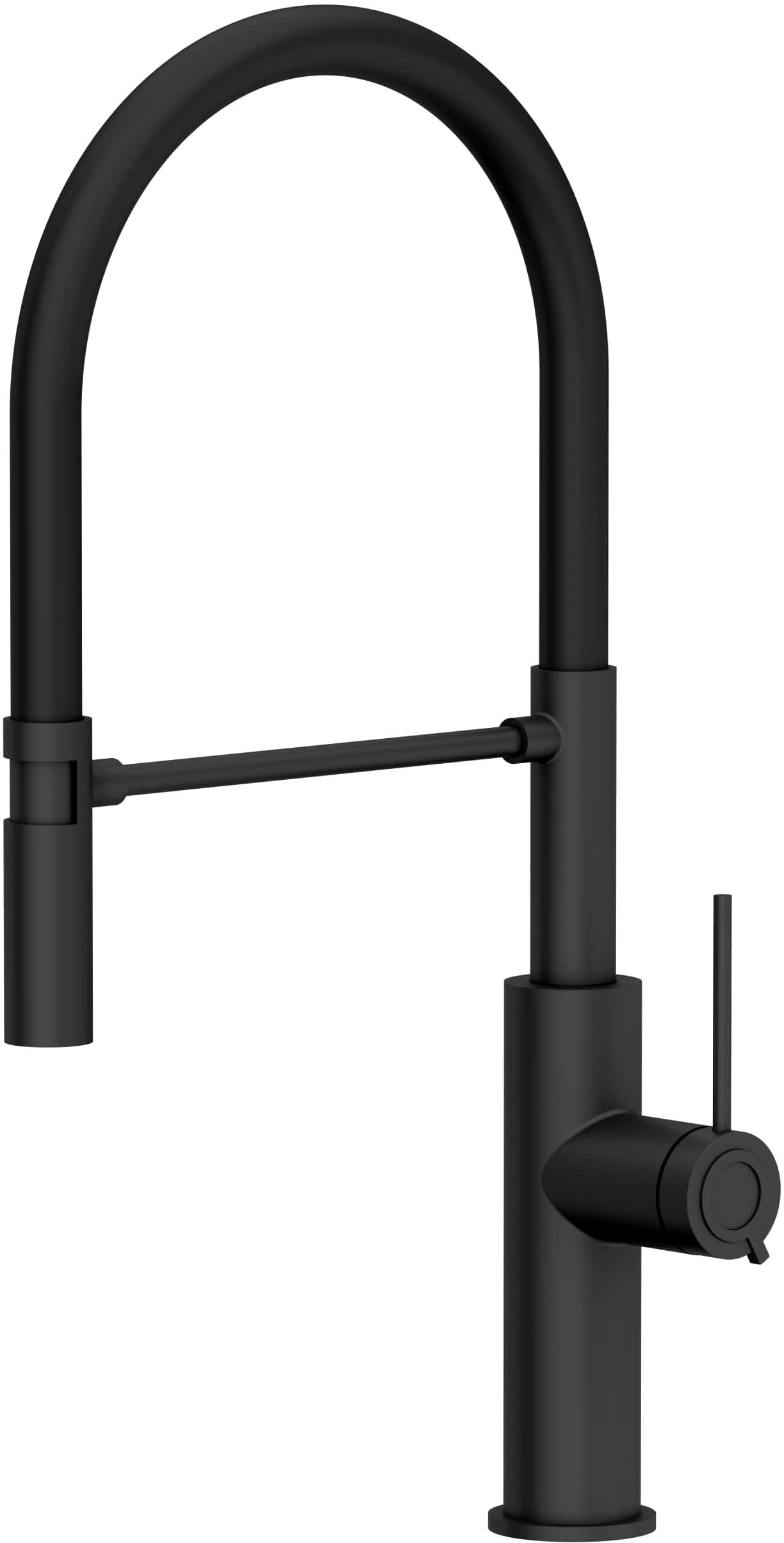 Quadron Gemma bateria kuchenna stojąca z wyciąganą wylewką pure carbon/czarna 3623501_BLM