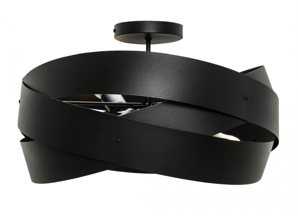 Zuma Line Tornado lampa podsufitowa 3x40W czarny 1116