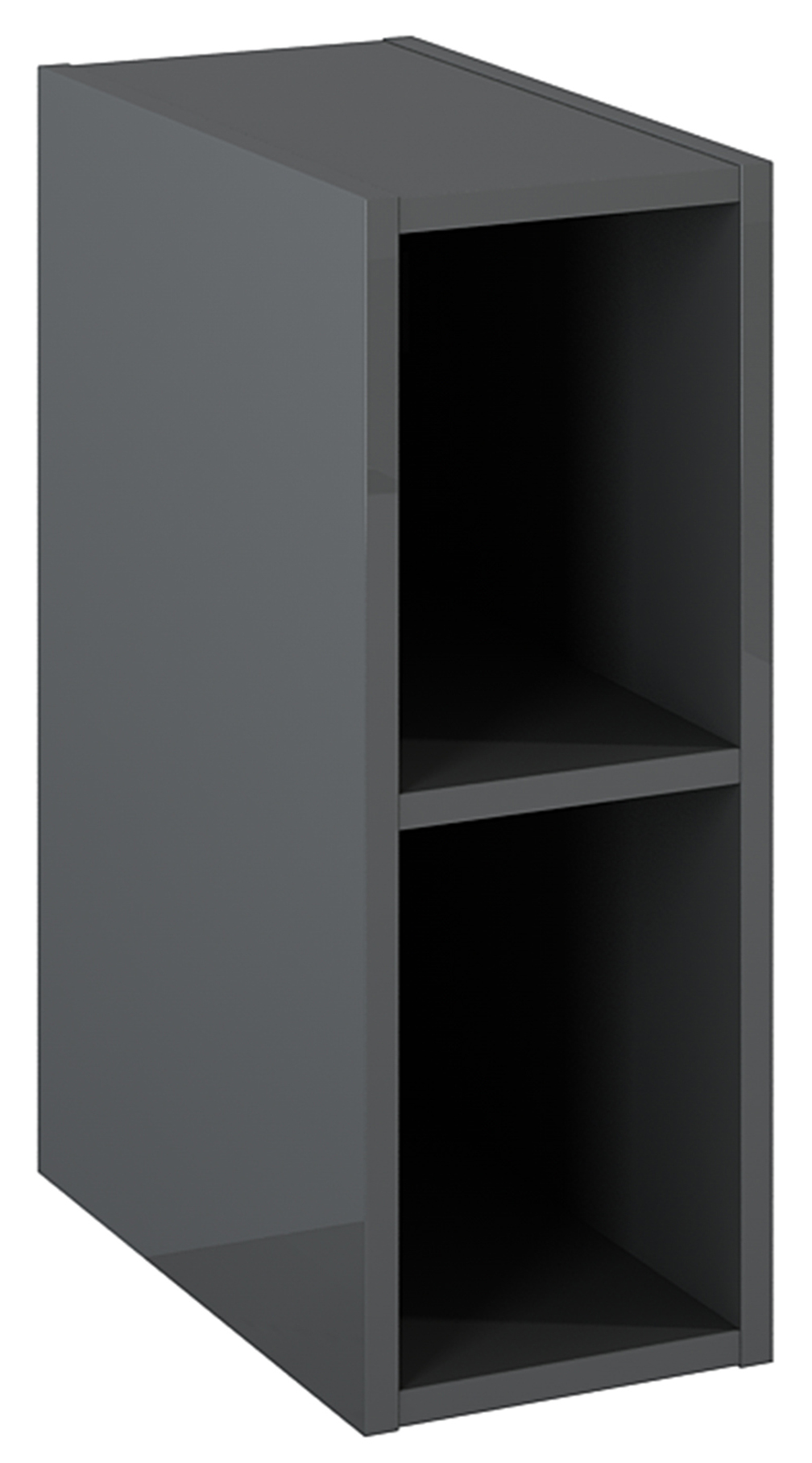 Roca Kwadro szafka 20x38,6x53 cm boczna wisząca antracyt A857975153
