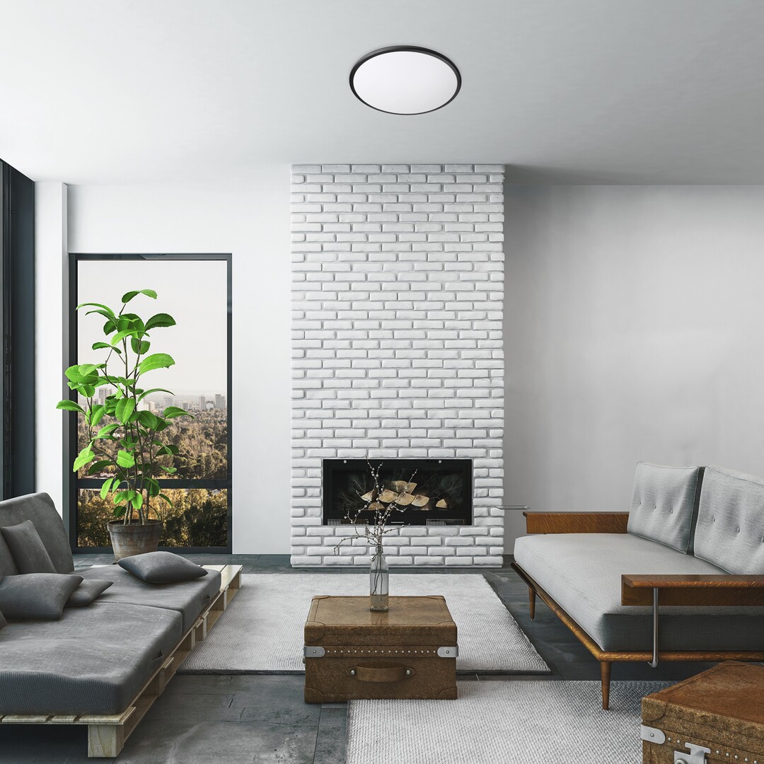 Rabalux Engon plafon 1x45W LED czarny/biały 71130