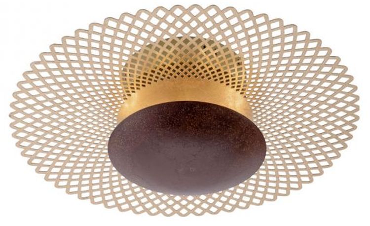 Paul Neuhaus Nevis lampa podsufitowa 1x18W LED złoty/rdzawy 6551-48