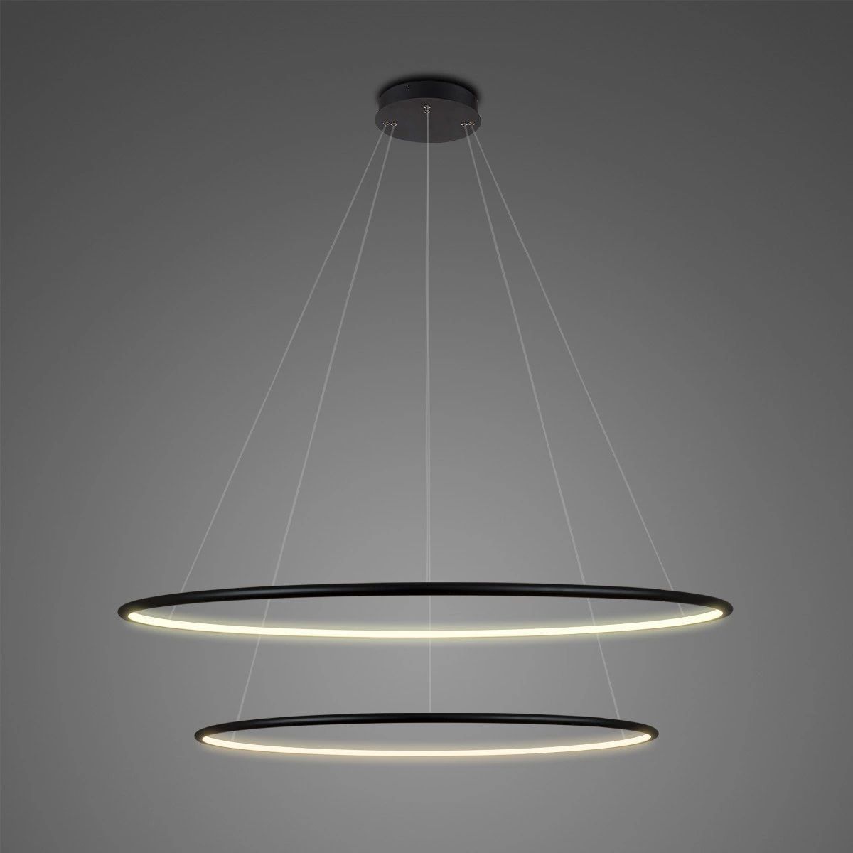 Altavola Design Ledowe Okręgi lampa wisząca 53W czarny LA074/P_80_in_4k_black_dimm