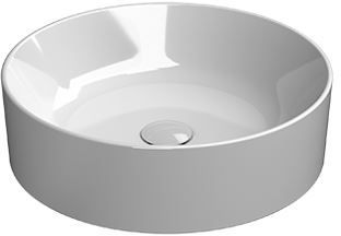 GSI Kube umywalka 45 cm okrągła nablatowa biała 942711