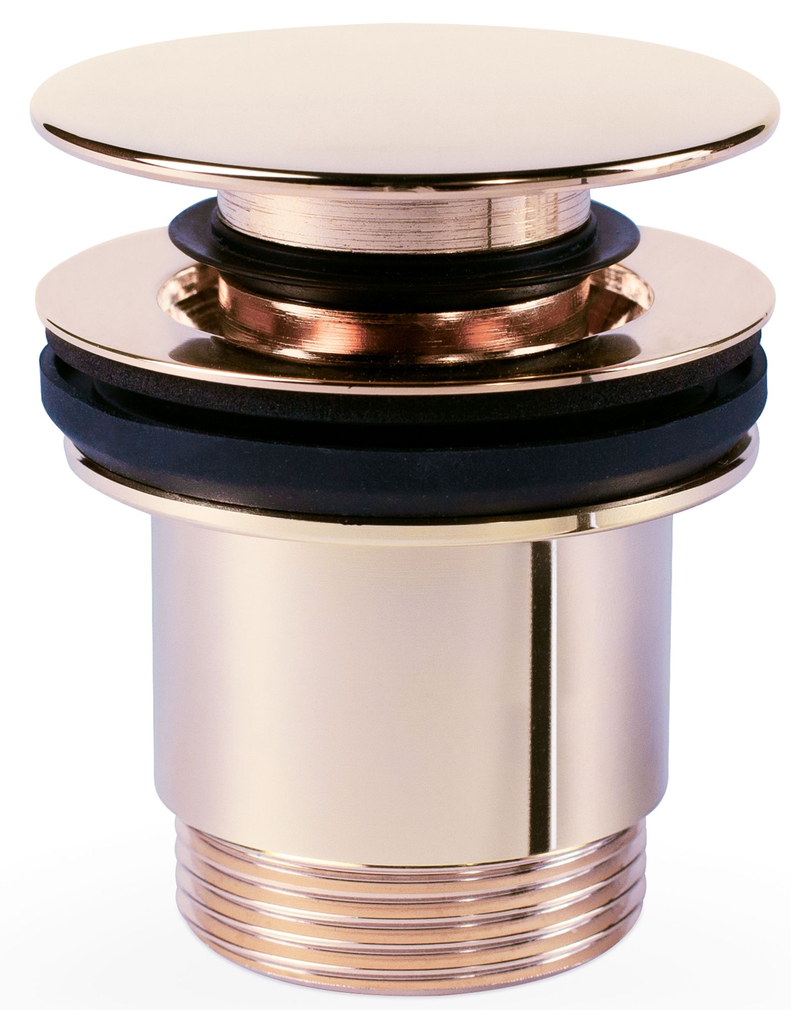 Tres korek do umywalki click-clack różowe złoto 24-K 24284001OP