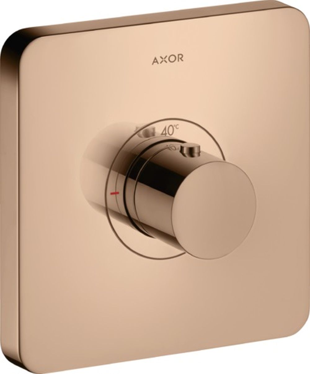 Axor ShowerSelect bateria termostatyczna podtynkowa czerwone złoto polerowany 36711300