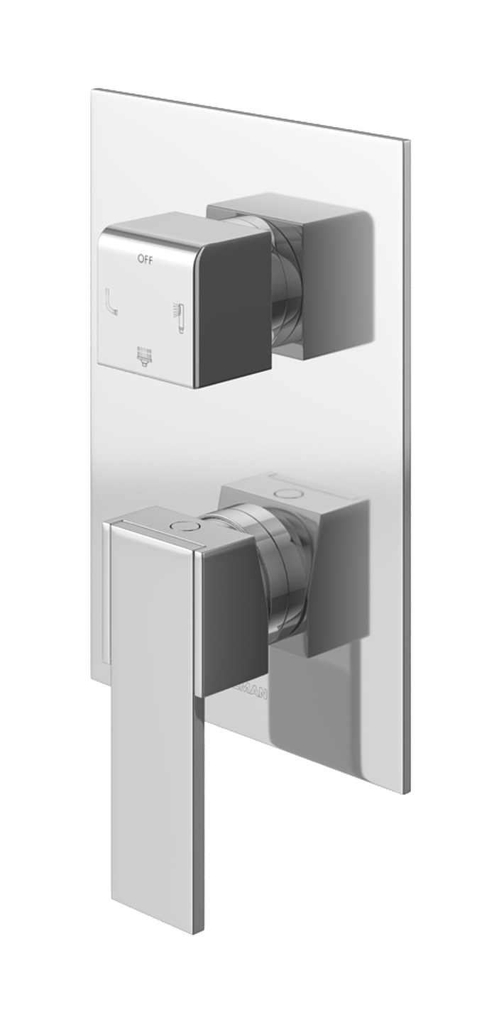 Kohlman Excelent bateria wannowo-prysznicowa podtynkowa chrom QW211H