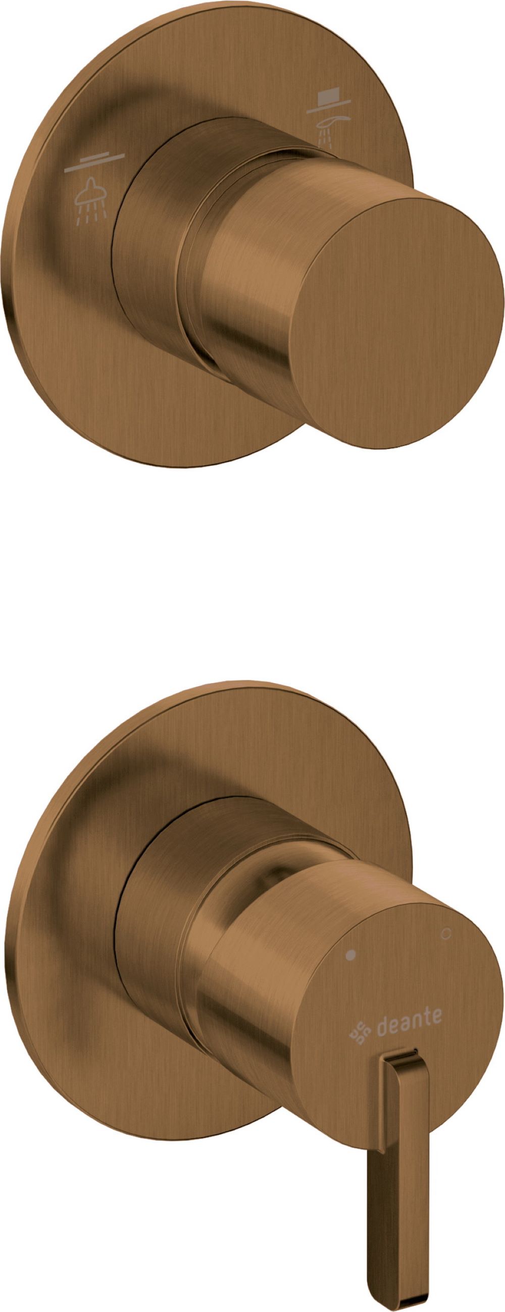 Deante Silia bateria wannowo-prysznicowa podtynkowa brąz szczotkowany BQS_C44P - Wysyłka w 24h