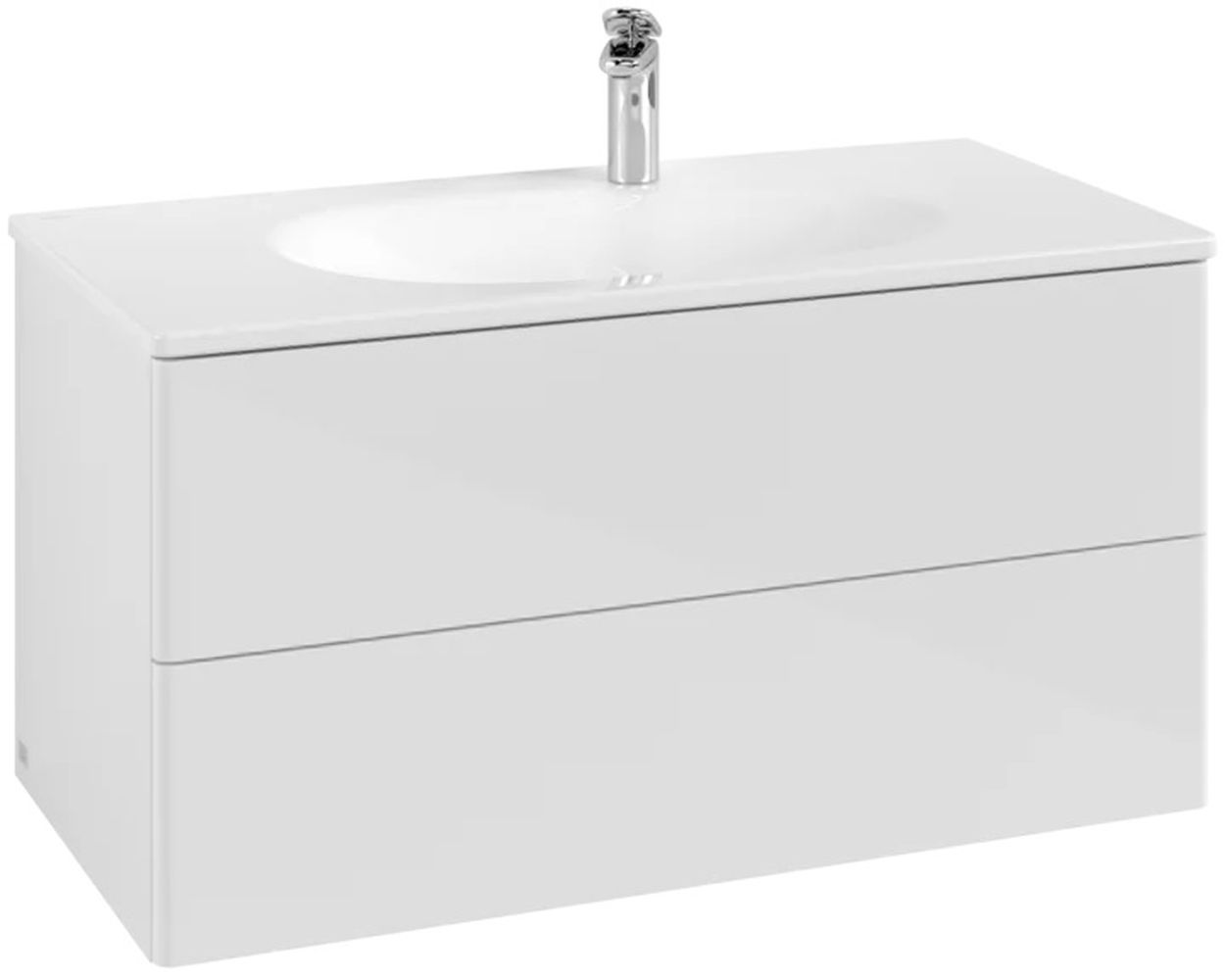 Villeroy & Boch Antao szafka 98,8x49,6x50,4 cm podumywalkowa wisząca biała K05000GF