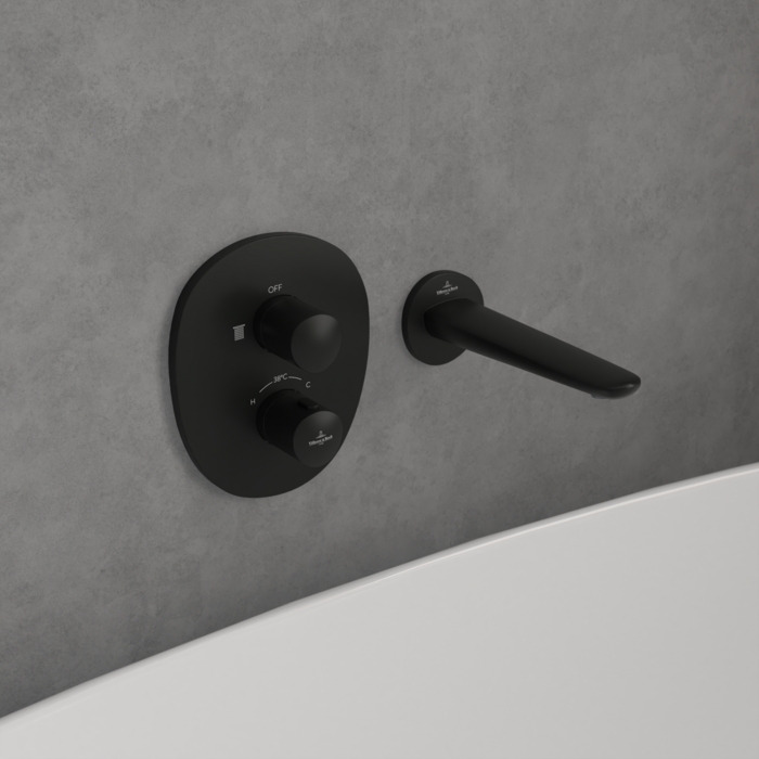 Villeroy & Boch Antao bateria prysznicowa podtynkowa czarna TVS111001000K5