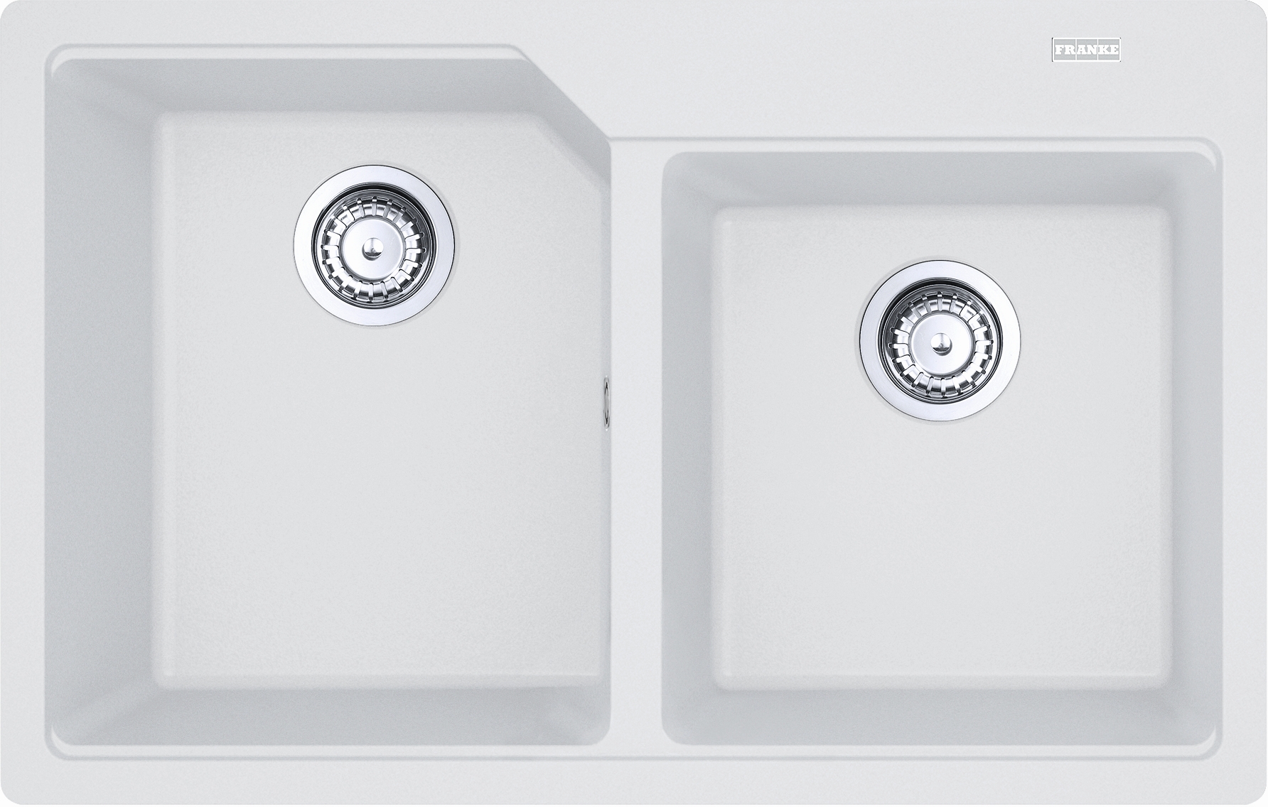 Franke Urban zlewozmywak granitowy 78x50 cm biały 114.0687.309