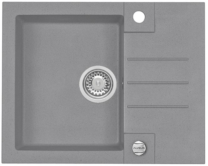 Alveus Rock 30S zlewozmywak granitowy 60x50 cm 1-komorowy beton 1213081