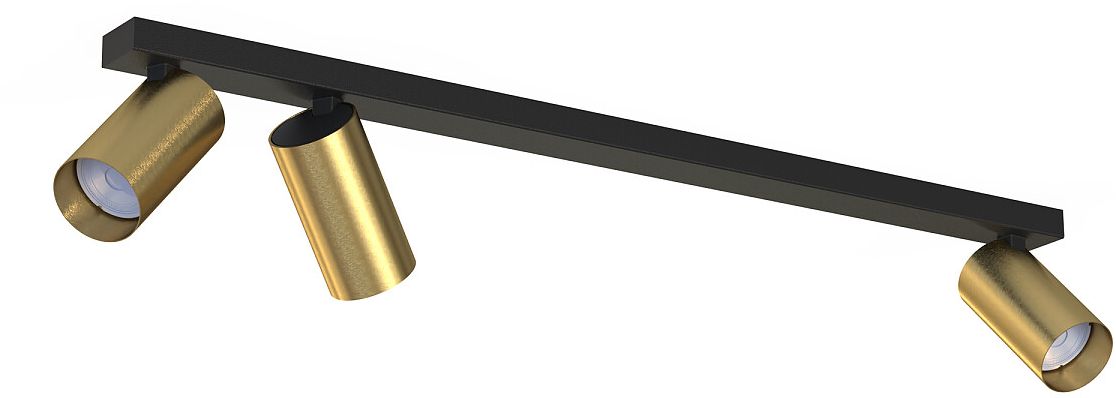 Nowodvorski Lighting Mono III lampa podsufitowa 3x10W LED mosiądz/czarna 7783 - Wysyłka w 24h