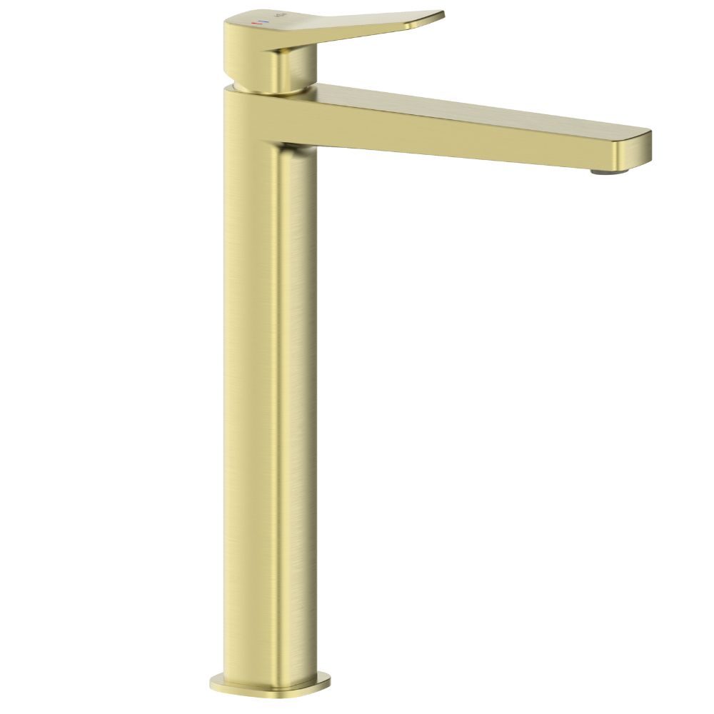 KFA Armatura Malaga bateria umywalkowa stojąca wysoka złoto szczotkowane 4522-712-31