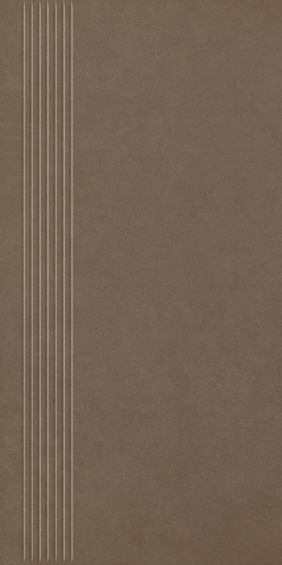 Paradyż Intero stopnica 29,8x59,8 cm prasowana brązowy mat