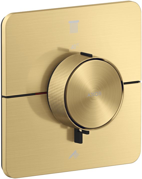 Axor ShowerSelect bateria wannowo-prysznicowa podtynkowa termostatyczna złoty optyczny szczotkowany 36754250