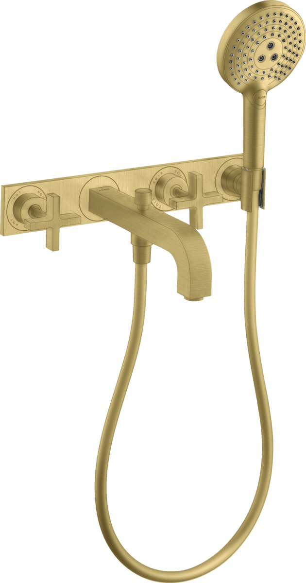 Axor Citterio bateria wannowo-prysznicowa podtynkowa mosiądz szczotkowany 39441950