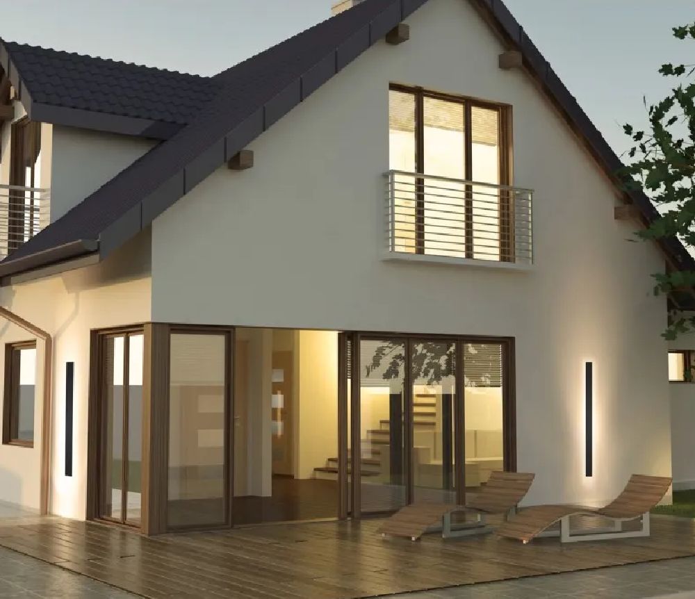 Italux Mutti 3K kinkiet zewnętrzny 1x29 W czarny OWL-2051-12-3K