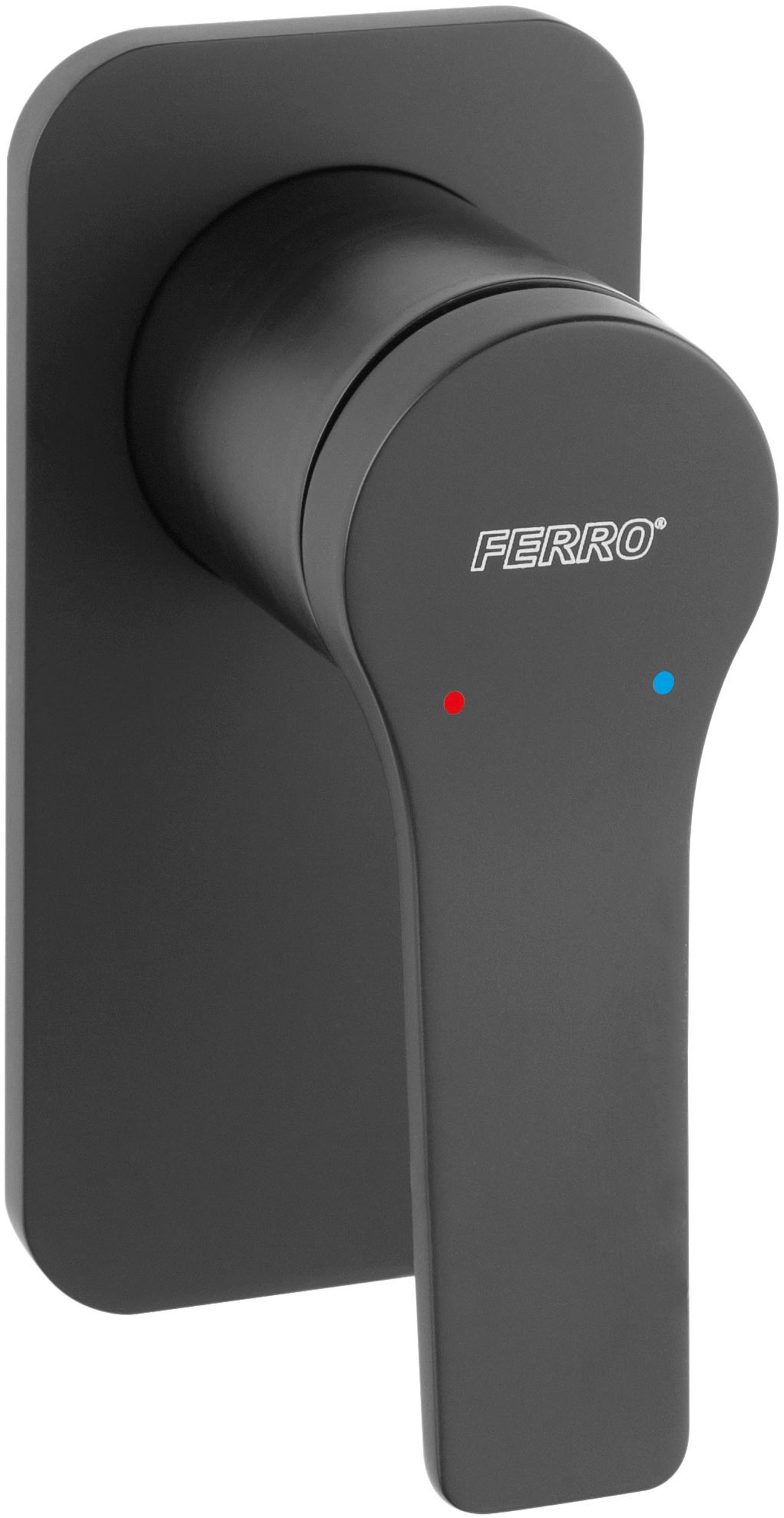 Ferro Stratos Black bateria prysznicowa podtynkowa czarny mat BSC7PABL