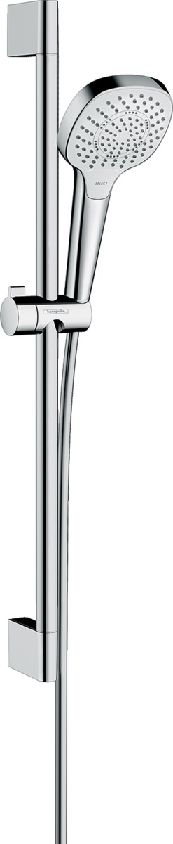 Hansgrohe Croma Select E EcoSmart zestaw prysznicowy ścienny biały/chrom 26581400