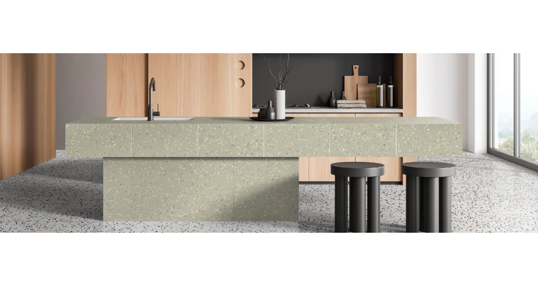 Mediterranea Terrazzo płytka ścienno-podłogowa 60x60 cm beżowa-szara-mix kolorów