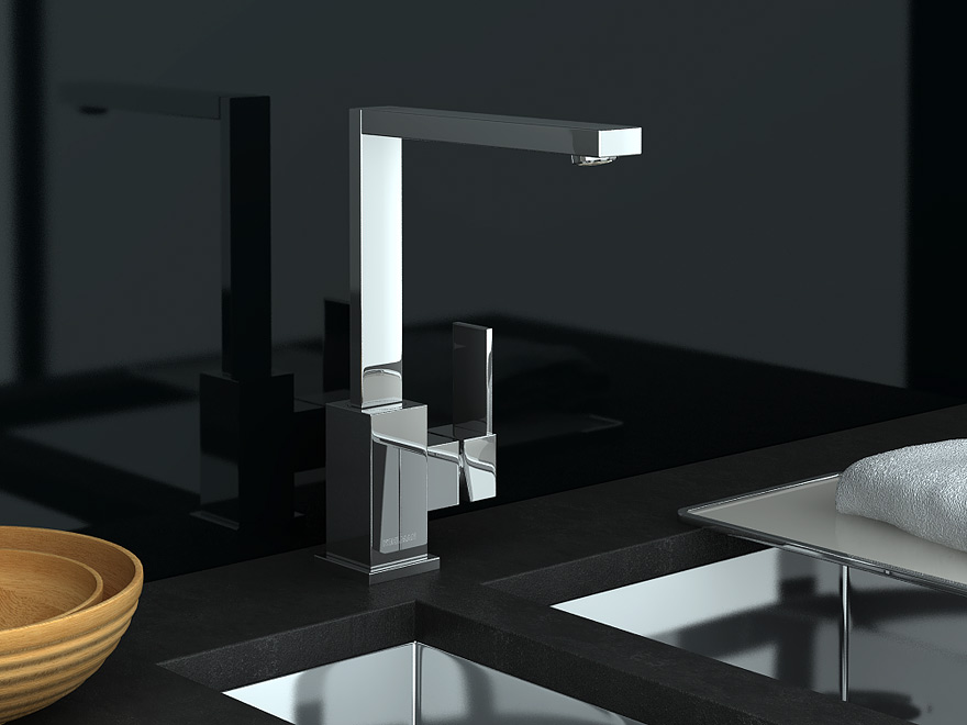 Kohlman Excelent bateria kuchenna stojąca chrom QB140H