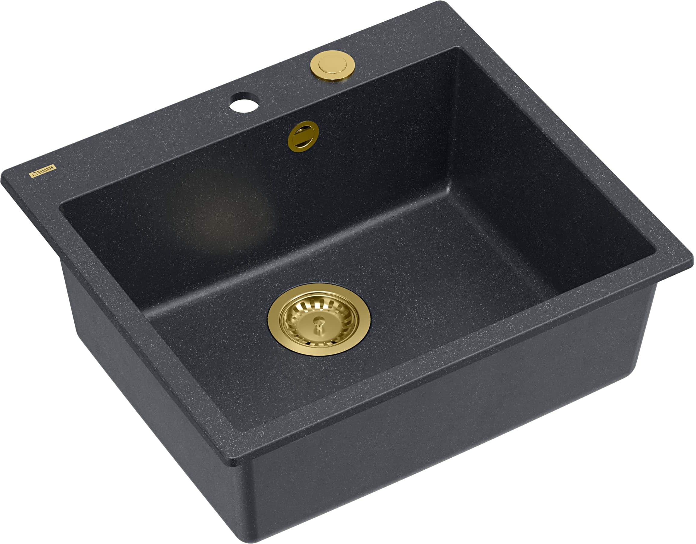 Quadron Morgan 110 zlewozmywak 57x50 cm GraniteQ black diamond HB8304U8-G1_P2O